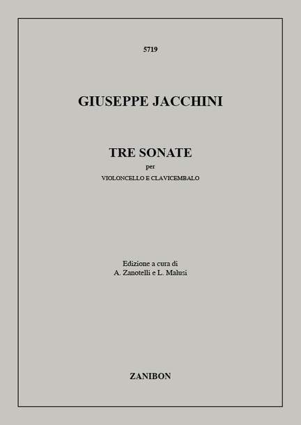 Jacchini: 3 Sonatas