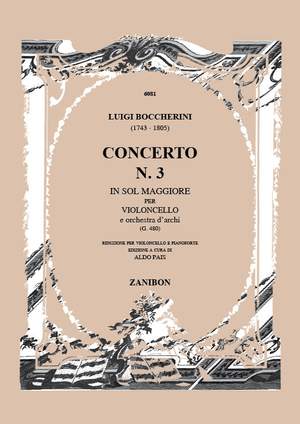 Boccherini: Cello Concerto No. 3 in G major G480