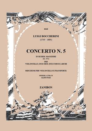 Boccherini: Cello Concerto No. 5 in E flat major G474