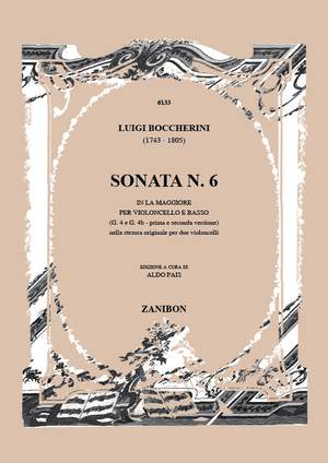 Boccherini: Sonata No.6 (G4/4b) in A major