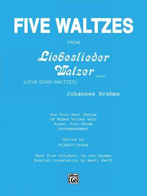 Johannes Brahms: Five Waltzes (from Liebeslieder Walzer)