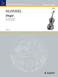Hummel, B: Elegie nach op. 103b