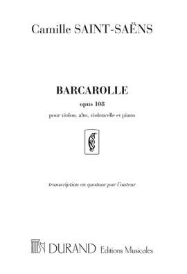 Saint-Saëns C: Barcarolle Op.108