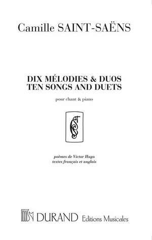 Saint-Saëns C: 10 Mélodies et Duos