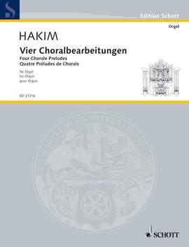 Hakim, N: Vier Choralbearbeitungen
