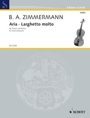 Zimmermann, B A: Aria · Larghetto molto