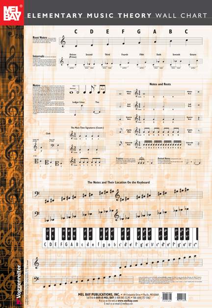 Elementary Music Theory Wall Chart