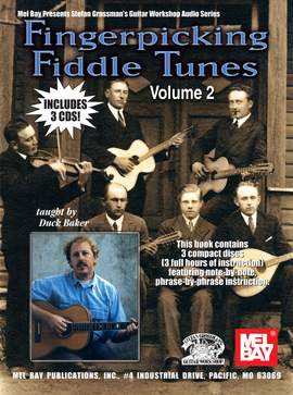 Duck Baker: Fingerpicking Fiddle Tunes Volume 2 Book/3-Cd Set