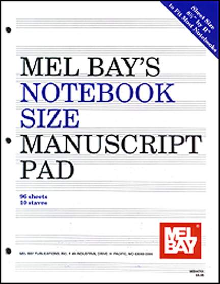 Notebook-Size Manuscript Pad 10-Stave