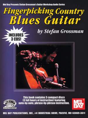 Fingerpicking Country Blues Guitar Book/3-Cd Set