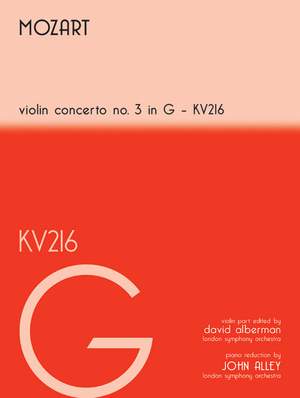 Mozart Violin Concert In G Kv216