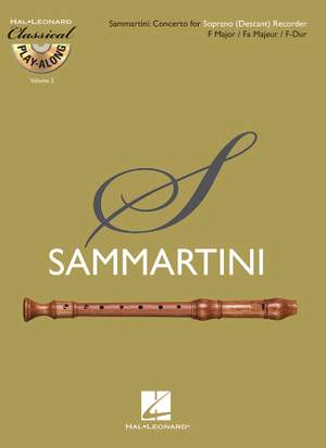 Sammartini: Concerto for Soprano (Descant) Recorder in F Major