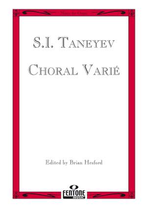 Taneyev: Choral Varié