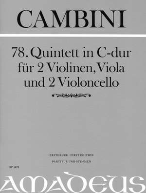 Cambini, G G: 78. Quintet