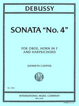 Debussy, C: Sonata "No.4"