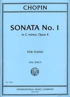 Chopin, F: Sonata No.1 C minor op.4