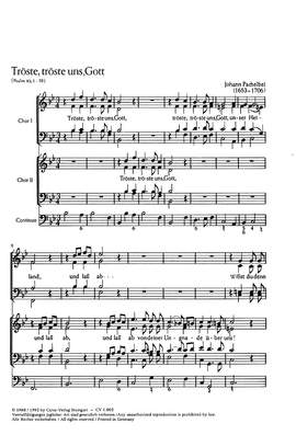 Pachelbel: Tröste, tröste uns (BDur)