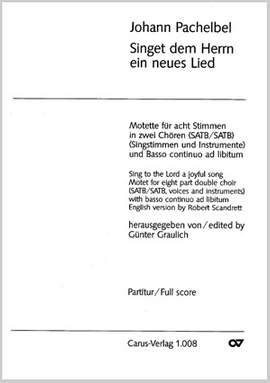 Pachelbel: Singet dem Herrn ein neues Lied (CDur)