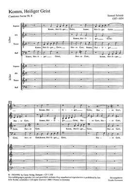 Scheidt: Komm, Heiliger Geist (mixolydisch)