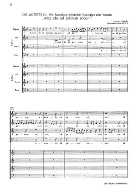 Scheidt: Ascendo ad patrem meum (CDur)