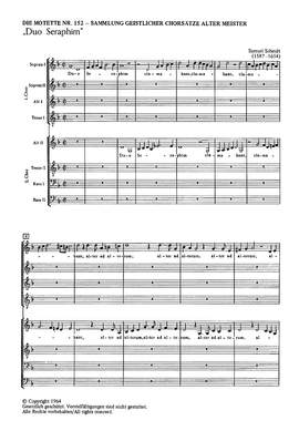 Scheidt: Duo Seraphim clamabant (dorisch)