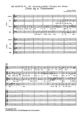 Scheidt: Christ lag in Todesbanden (aMoll)