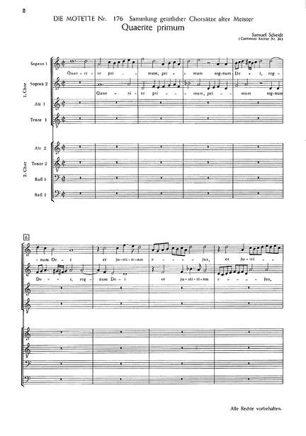 Scheidt: Quaerite primum regnum Die