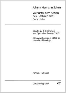 Schein: Wer unter dem Schirm des Höchsten sitzt (gMoll)