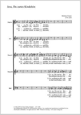 Franck: Jesu, du zartes Kindelein