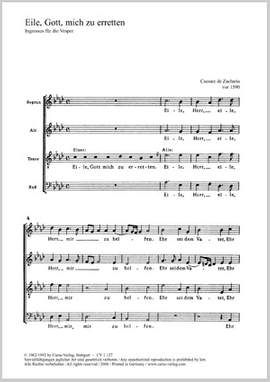 Zacharia: Eile, Gott, mich zu erretten (AsDur)