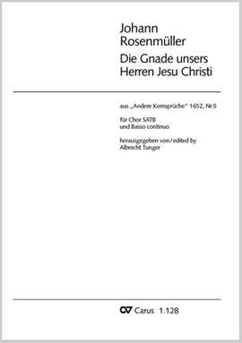 Rosenmüller: Die Gnade unsers Herren Jesu Christ (GDur)