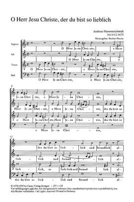 Hammerschmidt: O Herr Jesu Christe