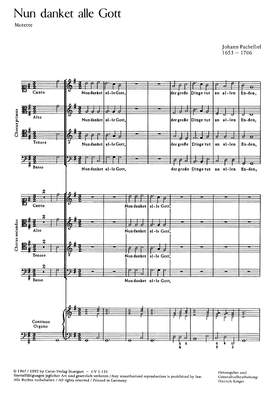 Pachelbel: Nun danket alle Gott (GDur)