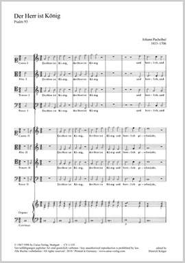 Pachelbel: Der Herr ist König II (CDur)