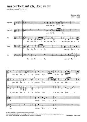 Selle: Aus der Tiefe ruf ich, Herr, zu dir (phrygisch)