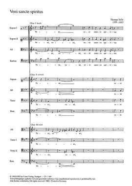 Selle: Veni sancte spiritus (GDur)