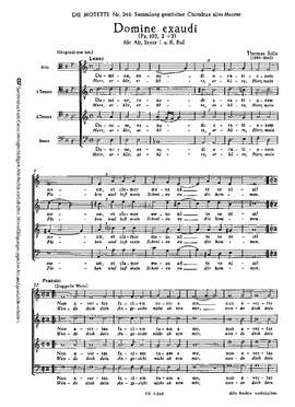 Selle: Domine exaudi (Herr, erhöre mein Flehen) (dMoll)