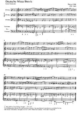 Selle: Deutsche Missa brevis
