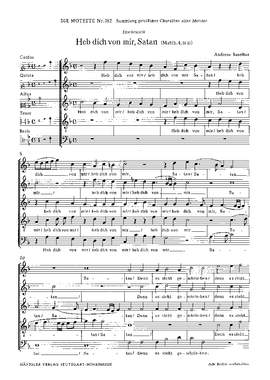 Raselius: Heb dich von mir, Satan (FDur)
