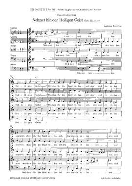 Raselius: Nehmet hin den Heiligen Geist (dMoll)