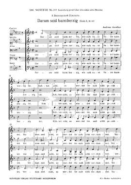 Raselius: Darum seid barmherzig (gMoll)
