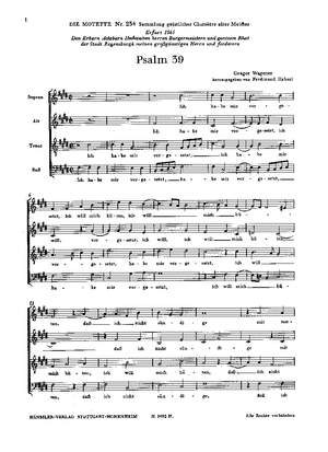 Wagener: Psalm 39
