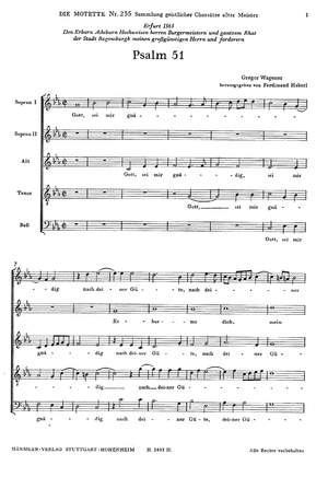 Wagener: Psalm 51 (phrygisch)