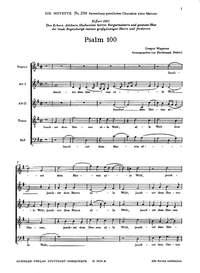 Wagener: Psalm 100 (G-Dur)