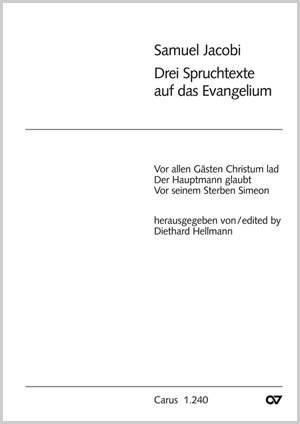 Jakobi: Drei Spruchtexte auf das Evangelium