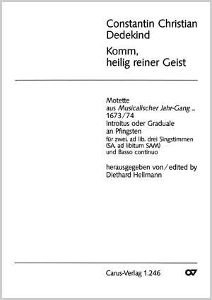 Dedekind: Komm, heilig reiner Geist (cMoll)