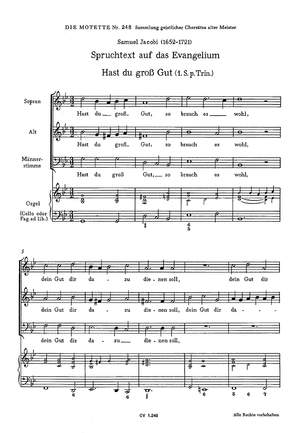 Jacobi: Hast du groß Gut (gMoll)