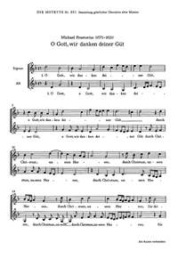 Praetorius: O Gott, wir danken deiner Güt (gMoll)