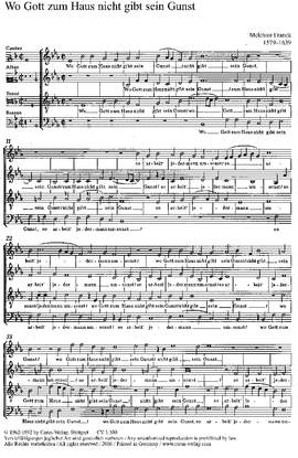 Franck; Praetorius: Wo Gott zum Haus