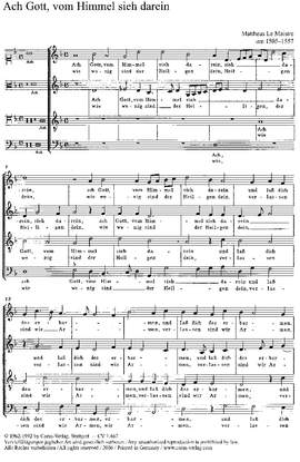 Maistre: Ach Gott, vom Himmel sieh darein (phrygisch)